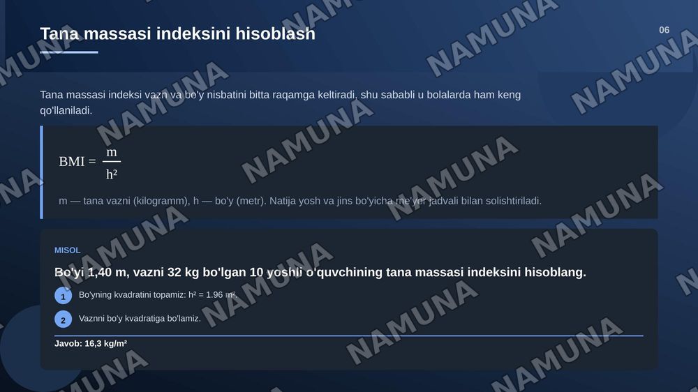 Bolalar va o‘smirlarni jismoniy rivojlanish ko‘rsatkichlarini tekshirish va baholash usullari. — zamonaviy taqdimot, 7-slayd