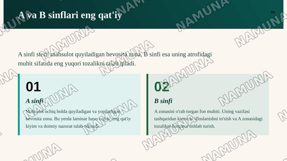 Kimyo-farmatsevtika va biotexnologik sanoat korxonalarida ishlab chiqarish toifalari — zamonaviy taqdimot, 6-slayd