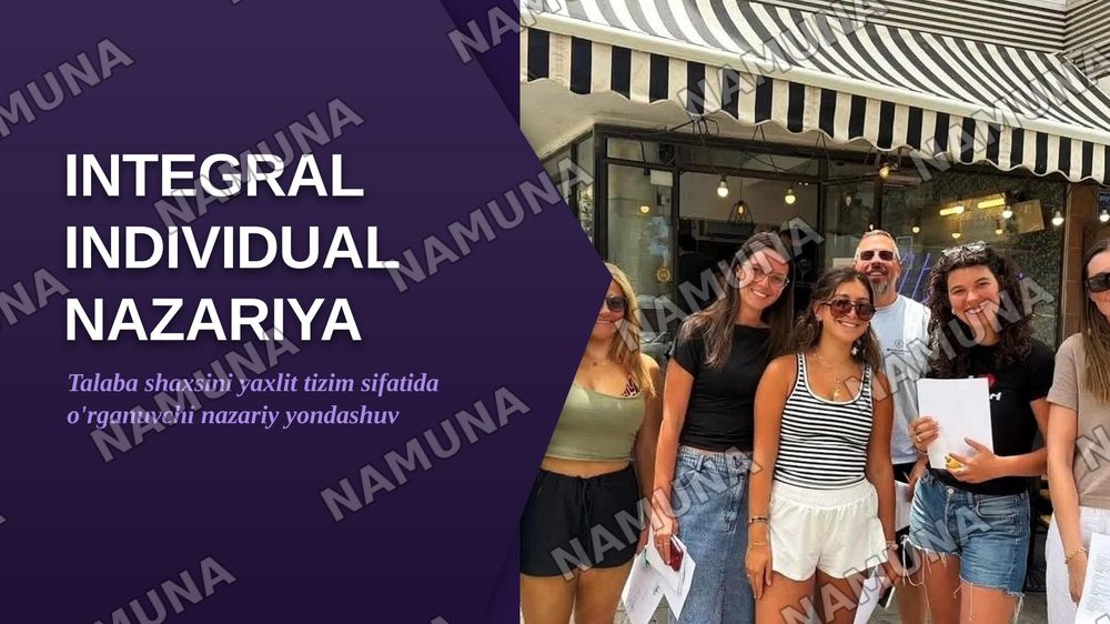 Integral individual nazariya — zamonaviy taqdimot, 1-slayd