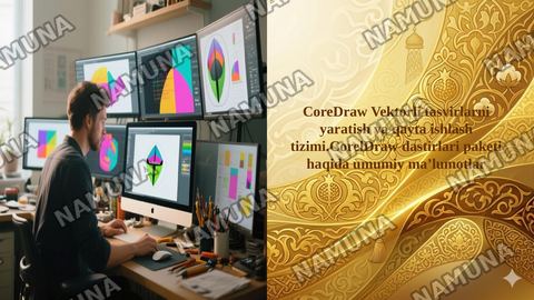 CoreDraw Vektorli tasvirlarni yaratish va qayta ishlash tizimi.CorelDraw dastirlari paketi haqida umumiy maʼlumotlar — taqdimot