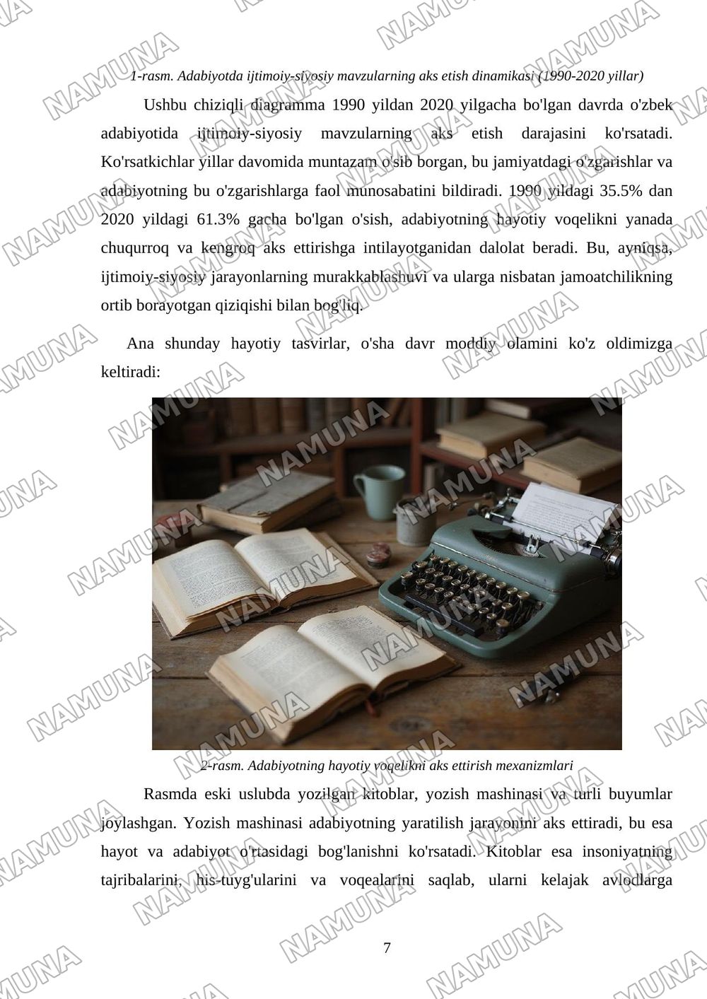 Hayot va adabiyot — mustaqil ish, 7-varaq