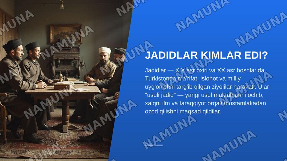Jadidlar falsafasi — zamonaviy taqdimot, 3-slayd