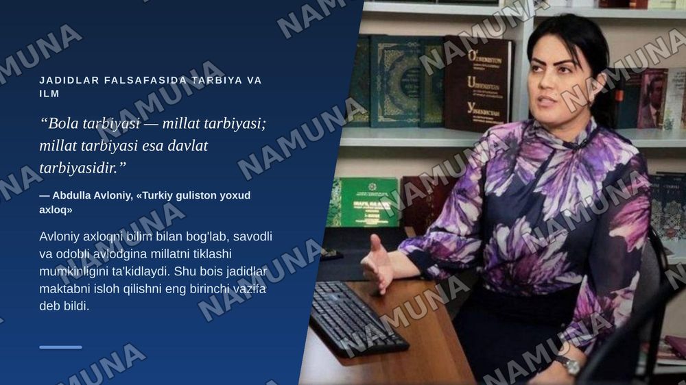 Jadidlar falsafasi — zamonaviy taqdimot, 8-slayd