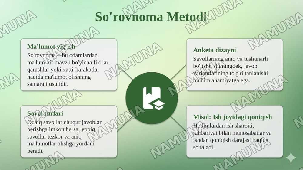 Psixologiya fanining tarmoqlari va tadqiqot metodlari. — taqdimot, 8-slayd