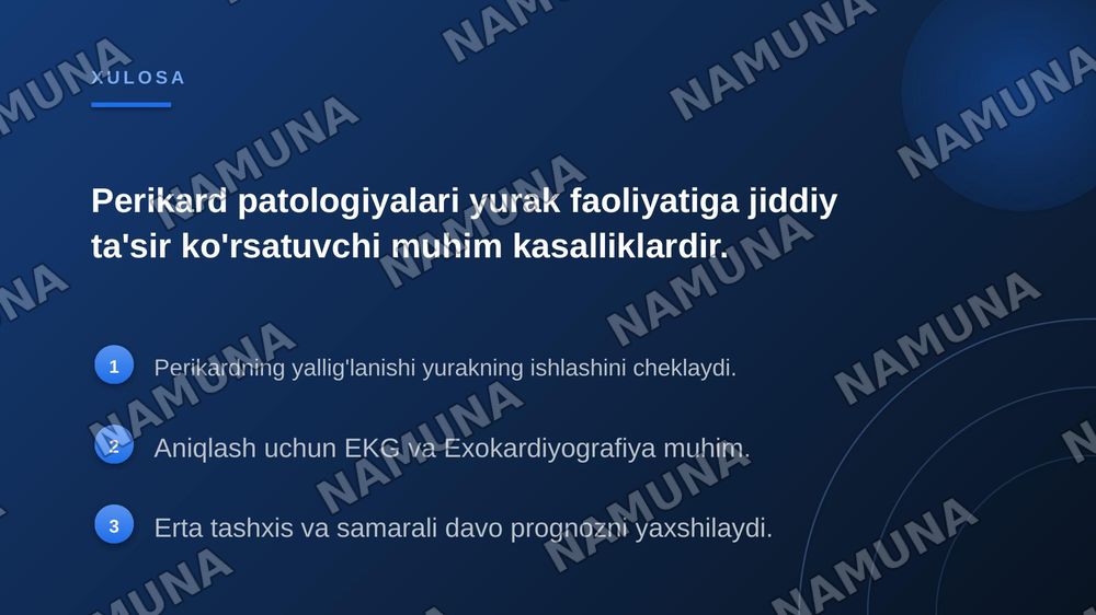 Perikard patologiyasida yurak funksiyasining buzilishlari — zamonaviy taqdimot, 7-slayd