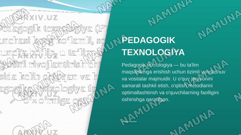 Ta'limda pedagogik texnologiyalar. Pedagogik texnologiya haqida tushuncha. — zamonaviy taqdimot, 4-slayd