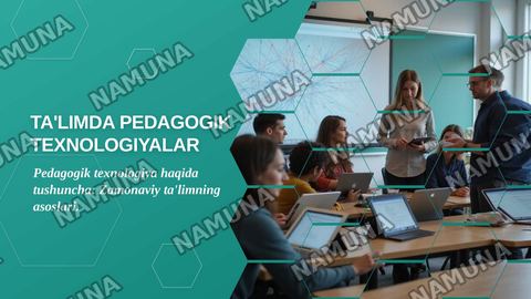 Ta'limda pedagogik texnologiyalar. Pedagogik texnologiya haqida tushuncha. — zamonaviy taqdimot