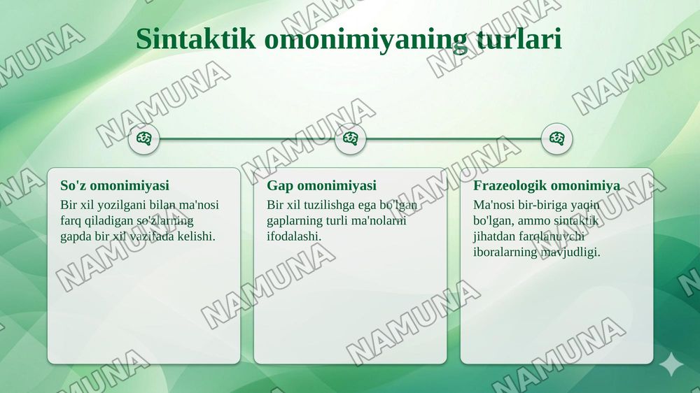 Sintaktik omonimiya.Stilistik sintagmallash. — taqdimot, 5-slayd