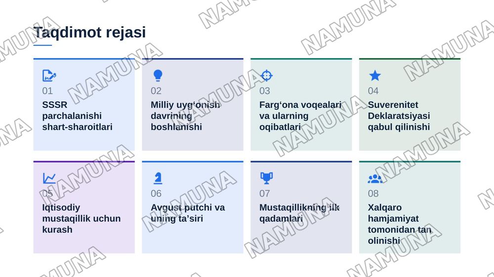 Oʻzbekiston mustaqillikka erishish arafasida — zamonaviy taqdimot, 2-slayd