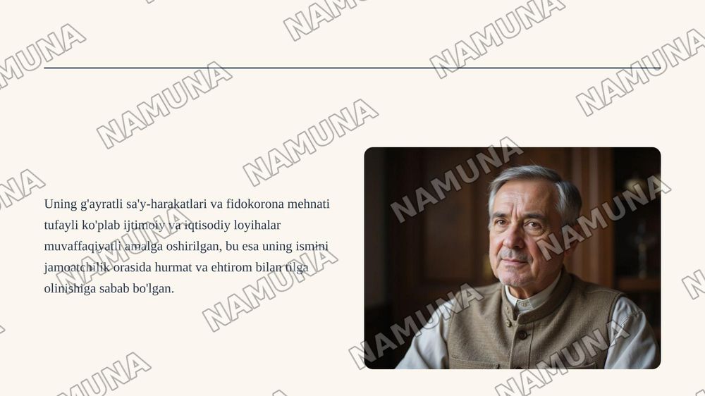 Xolmirzayev Shiddatbek — zamonaviy taqdimot, 3-slayd