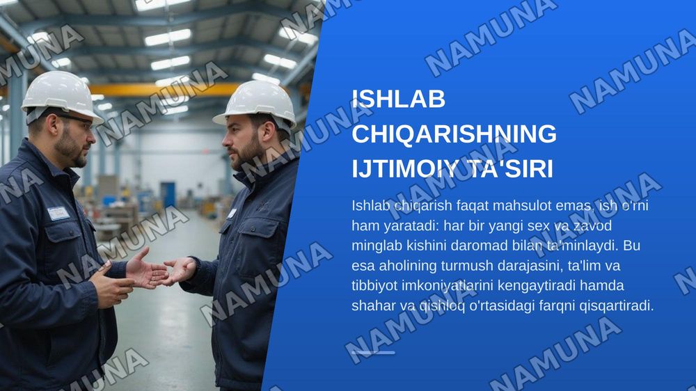Ishlab chiqarish va uning jamiyat hayotidagi o'rni — zamonaviy taqdimot, 7-slayd