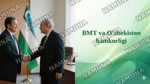 BMT va Oʻzbekiston hamkorligi — taqdimot