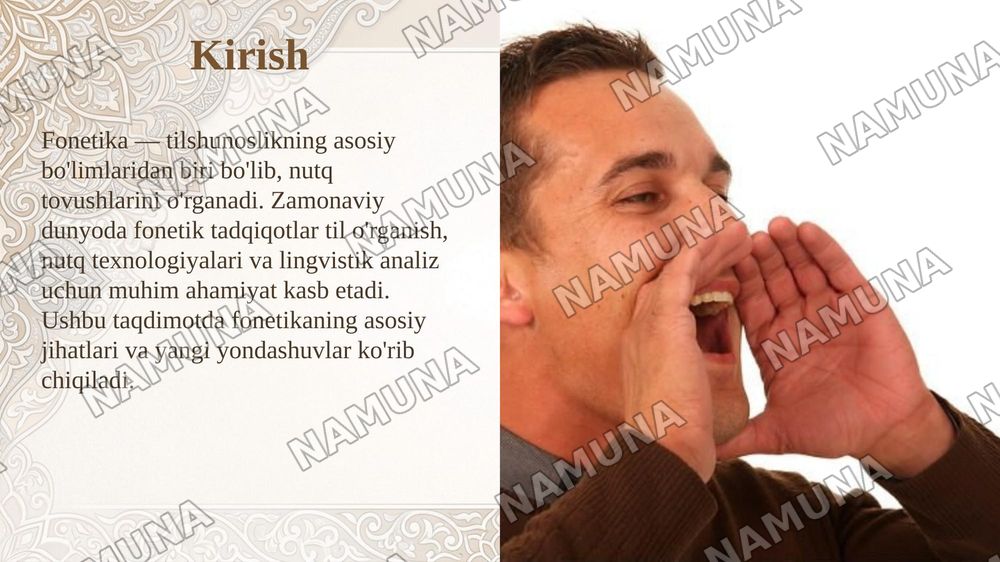 Fonetika — taqdimot, 3-slayd