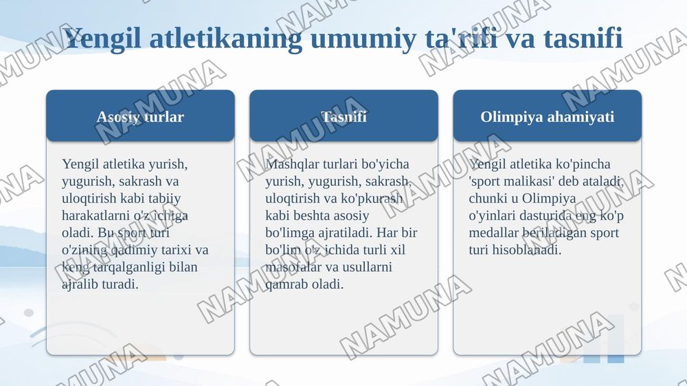 Oʻzbekiston hududida yengil atletikaning rivojlanishi — taqdimot, 4-slayd