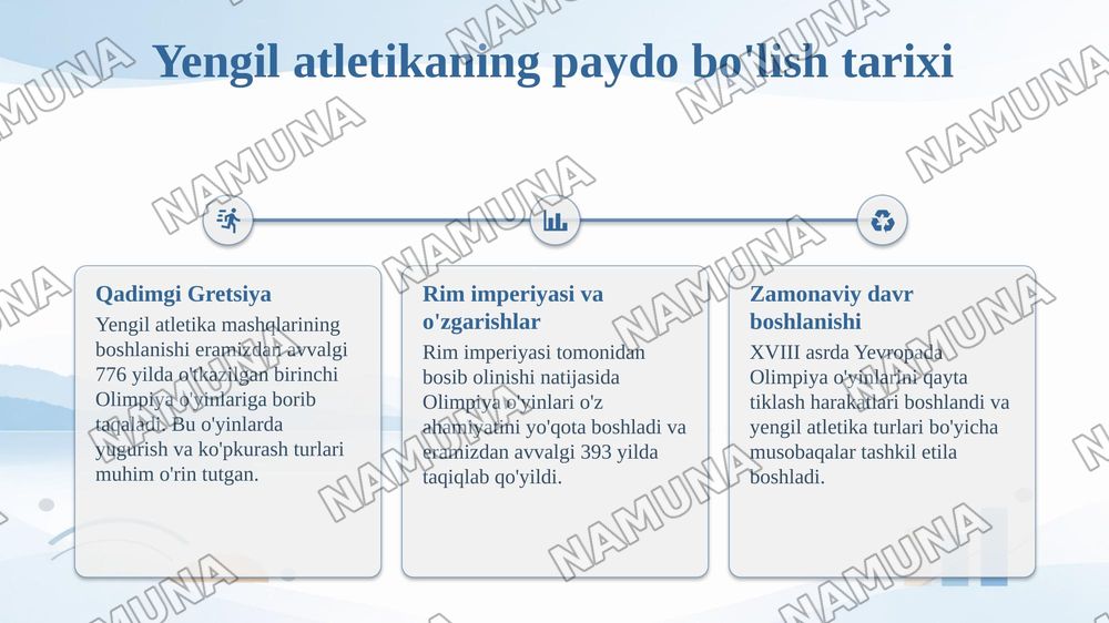 Oʻzbekiston hududida yengil atletikaning rivojlanishi — taqdimot, 5-slayd