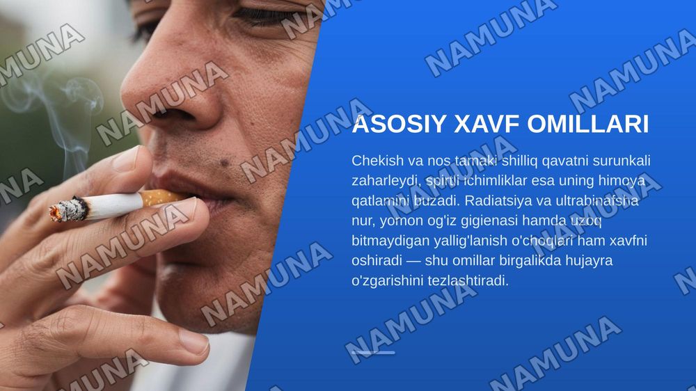 Yuz-jag’ sohasi o’smasimon kasalliklari — zamonaviy taqdimot, 7-slayd
