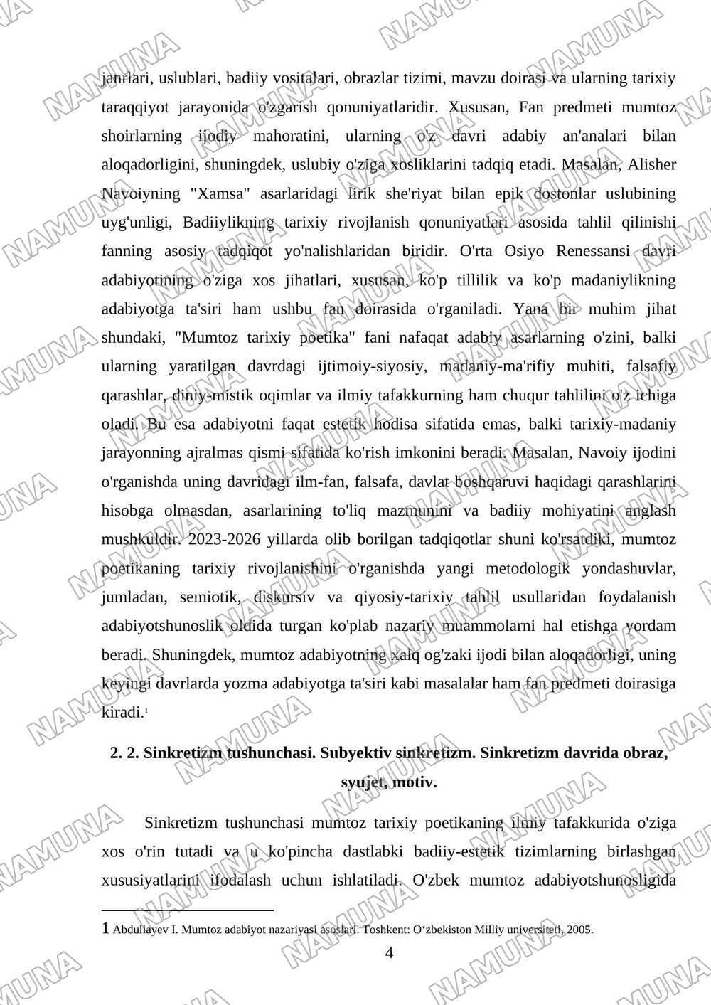 Mumtoz tarixiy poetika — referat, 4-varaq