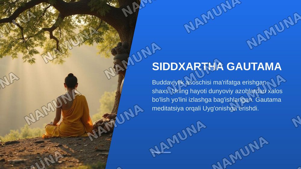 Buddaviylik — zamonaviy taqdimot, 3-slayd