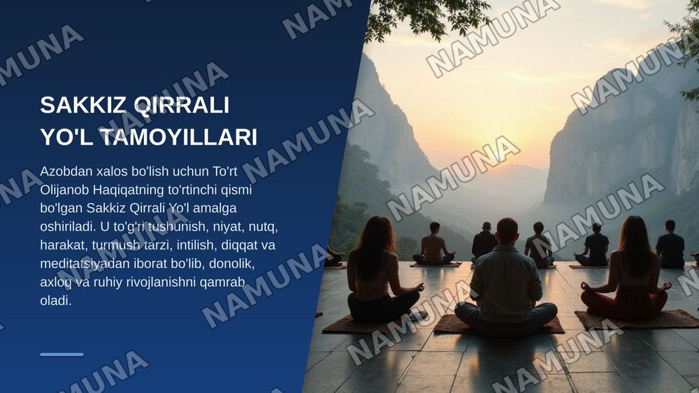 Buddaviylik — zamonaviy taqdimot, 5-slayd