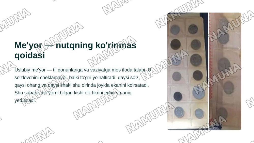 Uslubiy me'yor va uslub tanlash madaniyati — zamonaviy taqdimot, 3-slayd