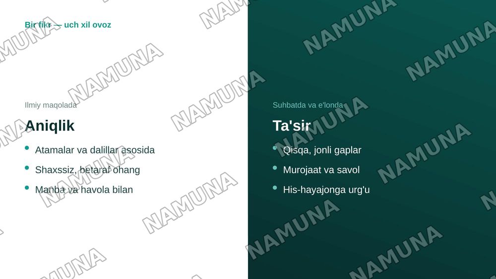 Uslubiy me'yor va uslub tanlash madaniyati — zamonaviy taqdimot, 7-slayd