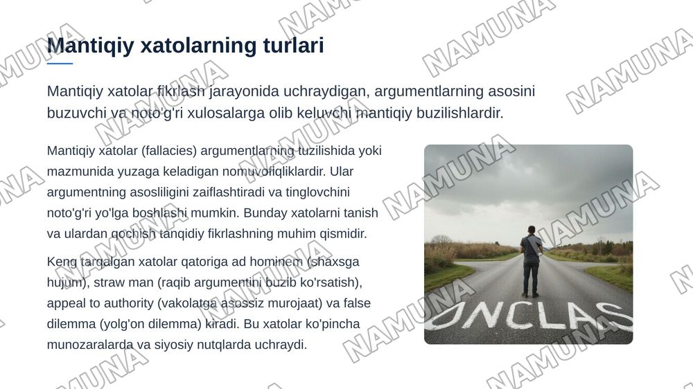 Mantiq — zamonaviy taqdimot, 7-slayd
