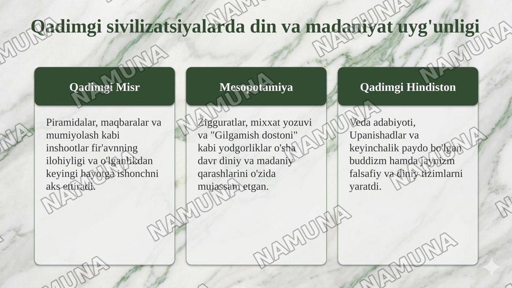 2. Din va madaniyat: o‘zaro ta’sir va tarixiy taraqqiyot — taqdimot, 7-slayd