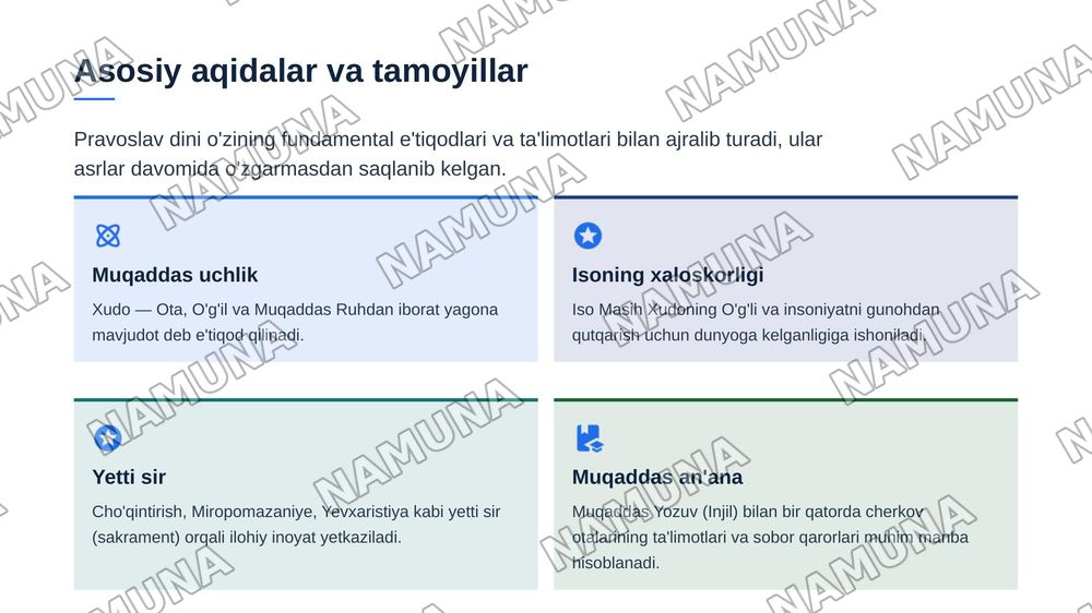 Pravoslav dini — zamonaviy taqdimot, 5-slayd