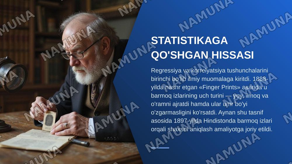 Bek frensis galton — zamonaviy taqdimot, 4-slayd