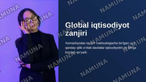 Global iqtisodiyot zanjiri — zamonaviy taqdimot