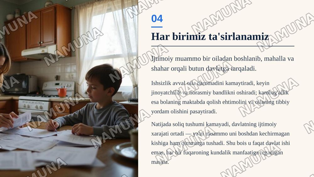 Jamiyat muammosi — zamonaviy taqdimot, 5-slayd