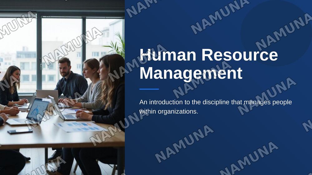 Human Resource Management — zamonaviy taqdimot, 1-slayd