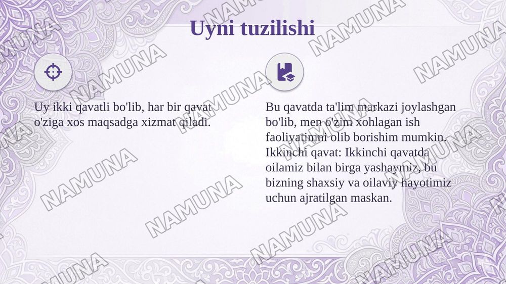 La maison de mes reves (Orzuimdagi uy) — taqdimot, 5-slayd