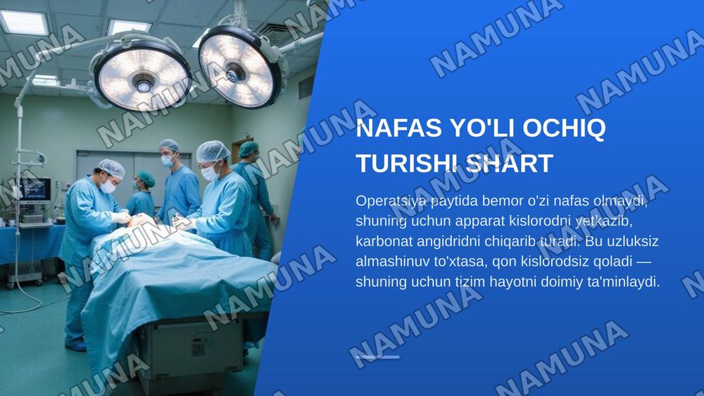 Narkoz apparatlarining ishlash prinsipi — zamonaviy taqdimot, 3-slayd