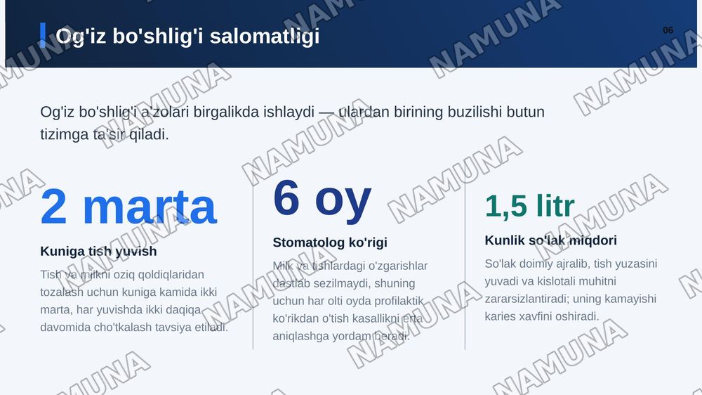 Og’iz bo’shlig’i
Lab, milk, tanglay, til va so’lak — zamonaviy taqdimot, 7-slayd