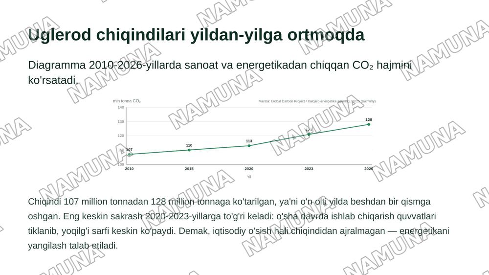 O’zbekiston sharoitidagi ekologik ahvol muomolar va yechimlari — zamonaviy taqdimot, 8-slayd