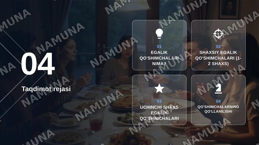 Turk tilida egalik qo‘chimchalari — zamonaviy taqdimot, 2-slayd