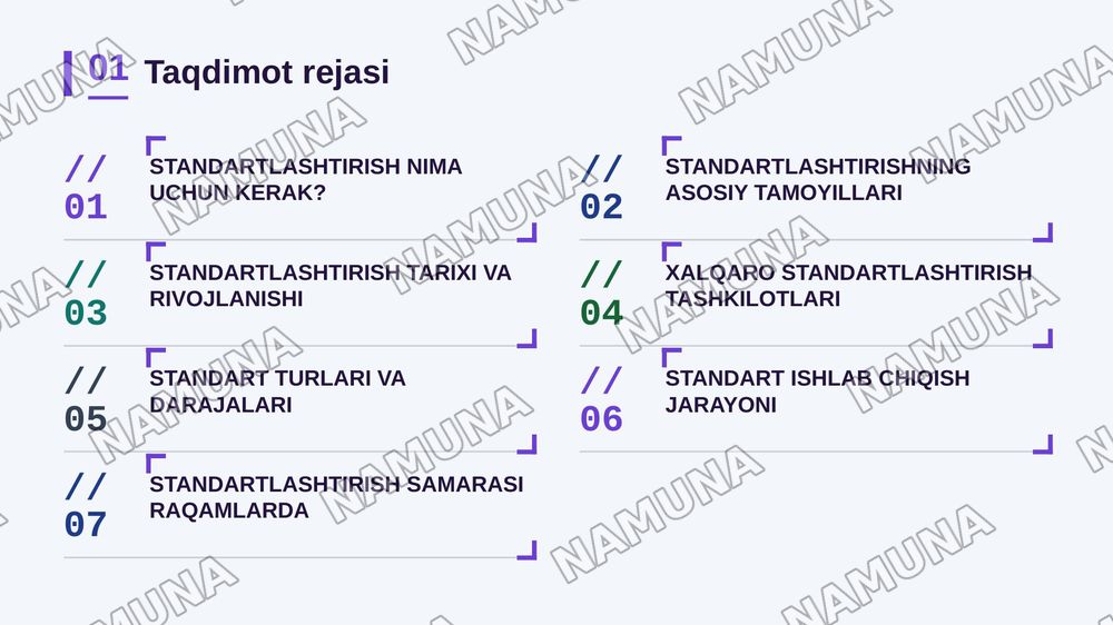 Standartlashtirish — zamonaviy taqdimot, 2-slayd