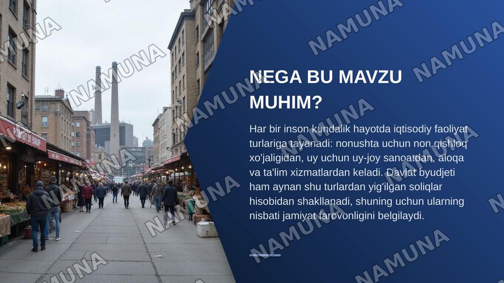 iqtisodiy faoliyat turlari — zamonaviy taqdimot, 3-slayd