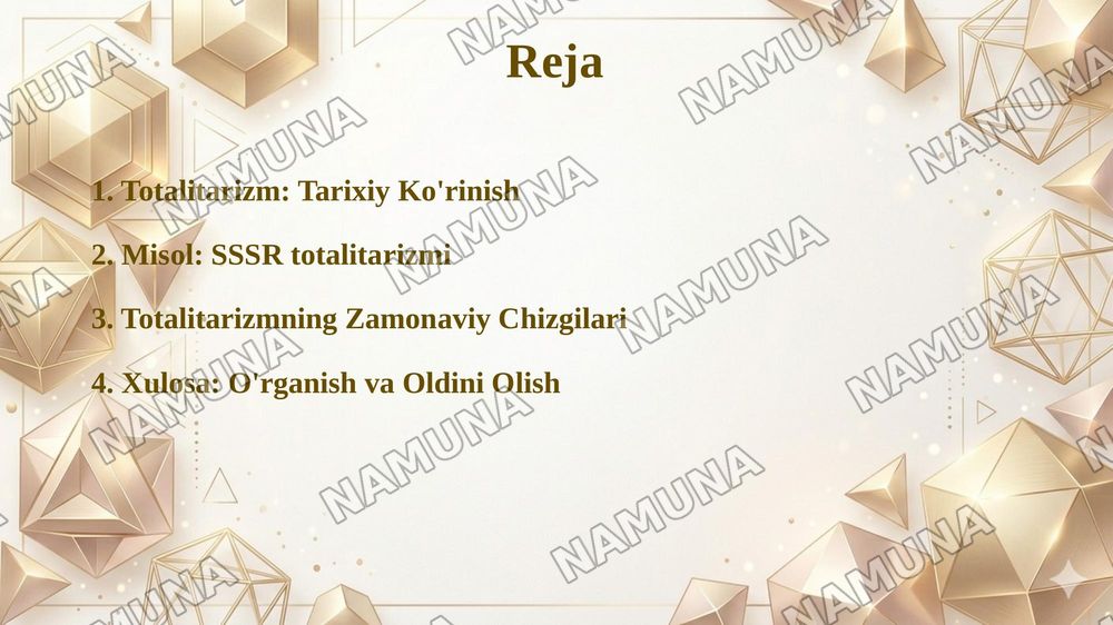 Tanlab olingan davlat misolida totalitarizmni klassifikatsiyalash poster pptx shaklida — taqdimot, 2-slayd