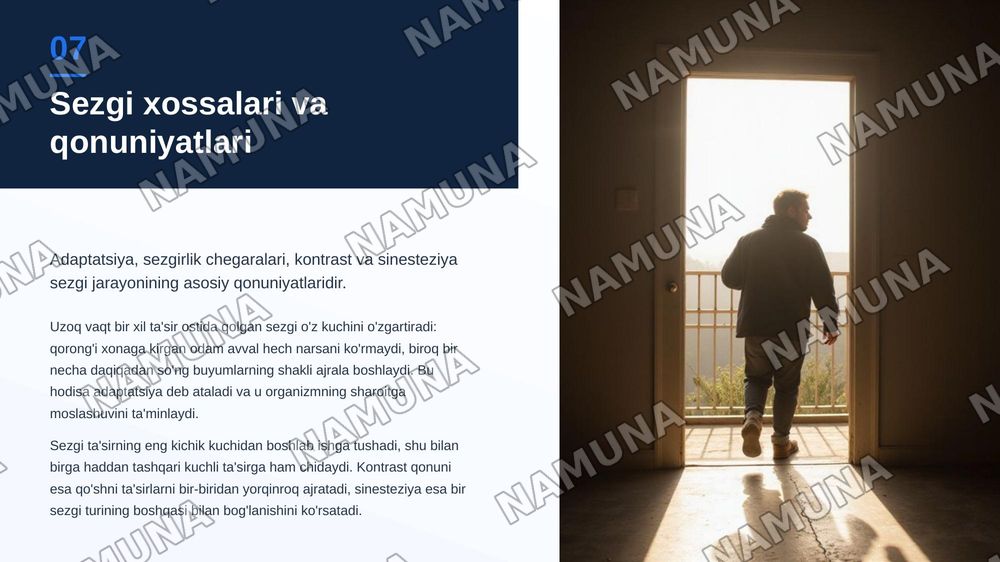Sezgi — zamonaviy taqdimot, 8-slayd
