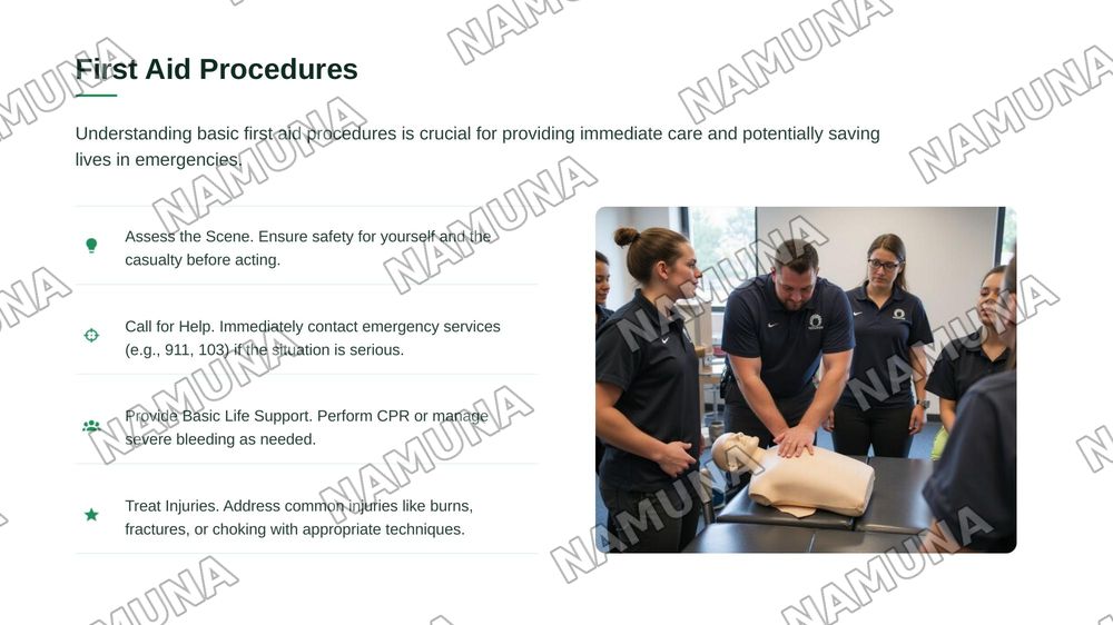 Research and present common first aid procedures — zamonaviy taqdimot, 7-slayd