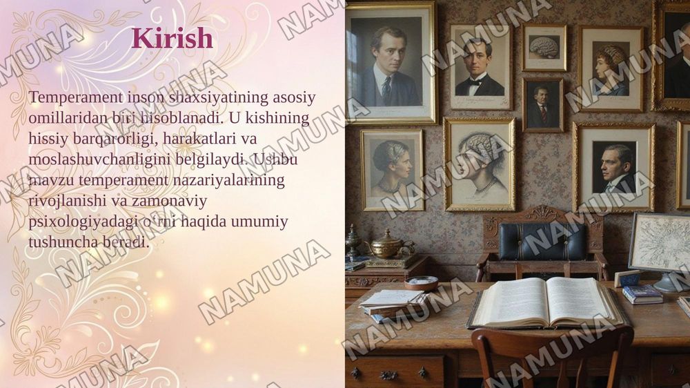 Psixalogiya: Temperament haqidagi klassik va zamonaviy nazariyalar — taqdimot, 3-slayd