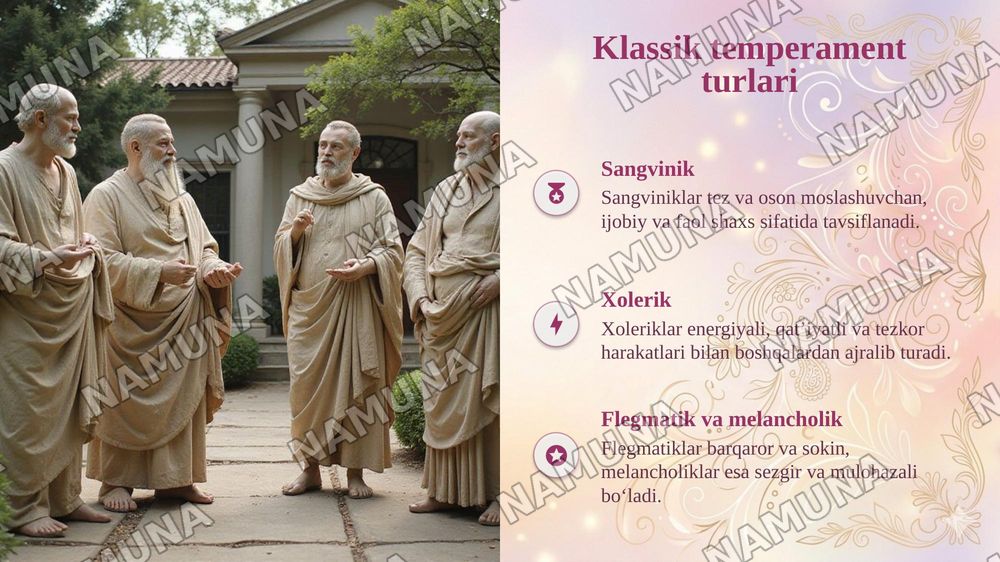 Psixalogiya: Temperament haqidagi klassik va zamonaviy nazariyalar — taqdimot, 6-slayd