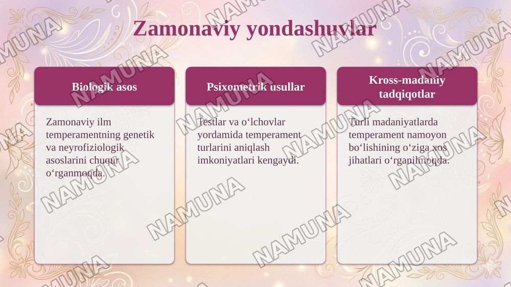 Psixalogiya: Temperament haqidagi klassik va zamonaviy nazariyalar — taqdimot, 7-slayd