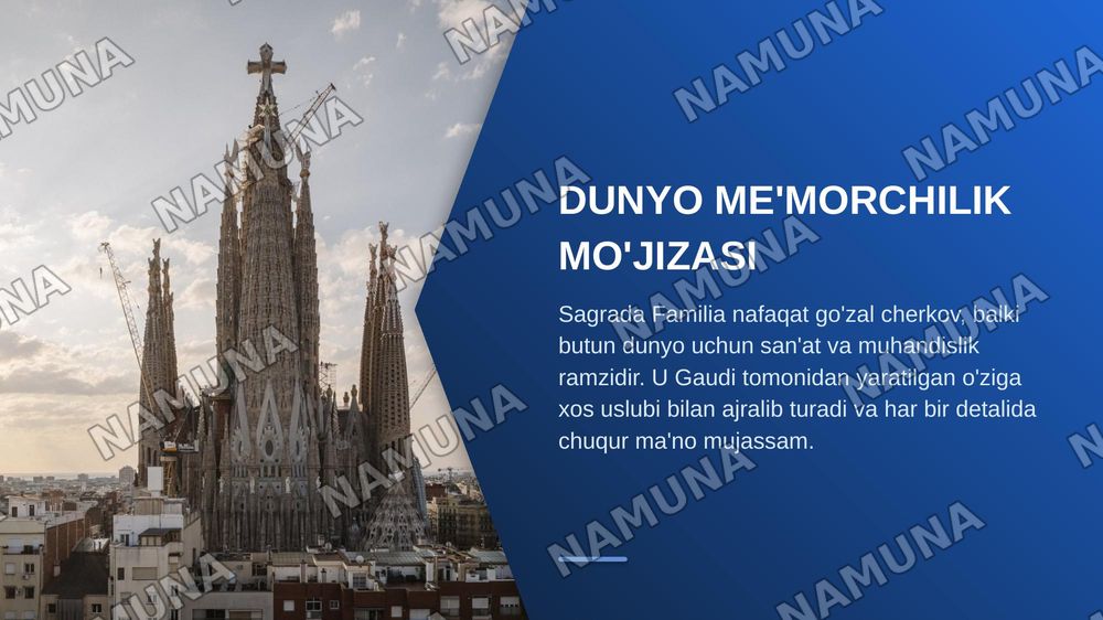 Sagrada Familia — zamonaviy taqdimot, 3-slayd
