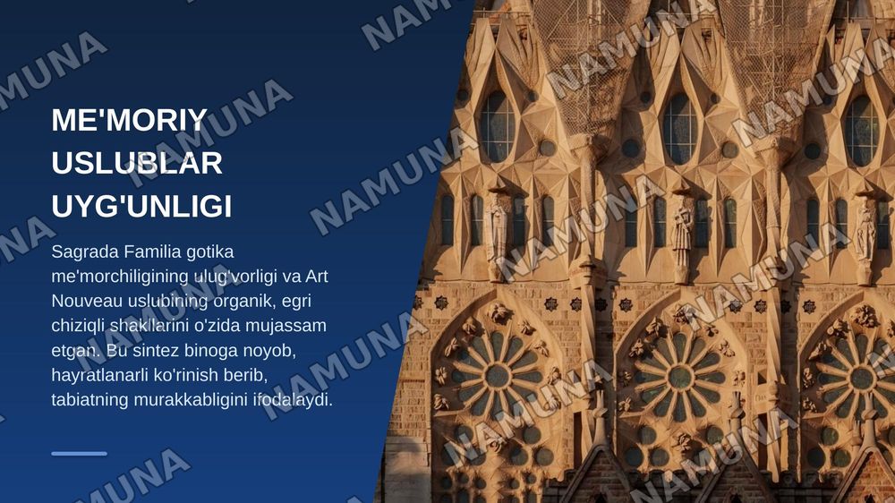 Sagrada Familia — zamonaviy taqdimot, 6-slayd
