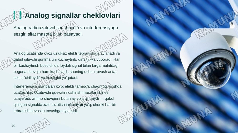 Raqamli radiouzatuvchilarning analog radiouzatuvchilardan farqlari va afzalliklari. — zamonaviy taqdimot, 3-slayd