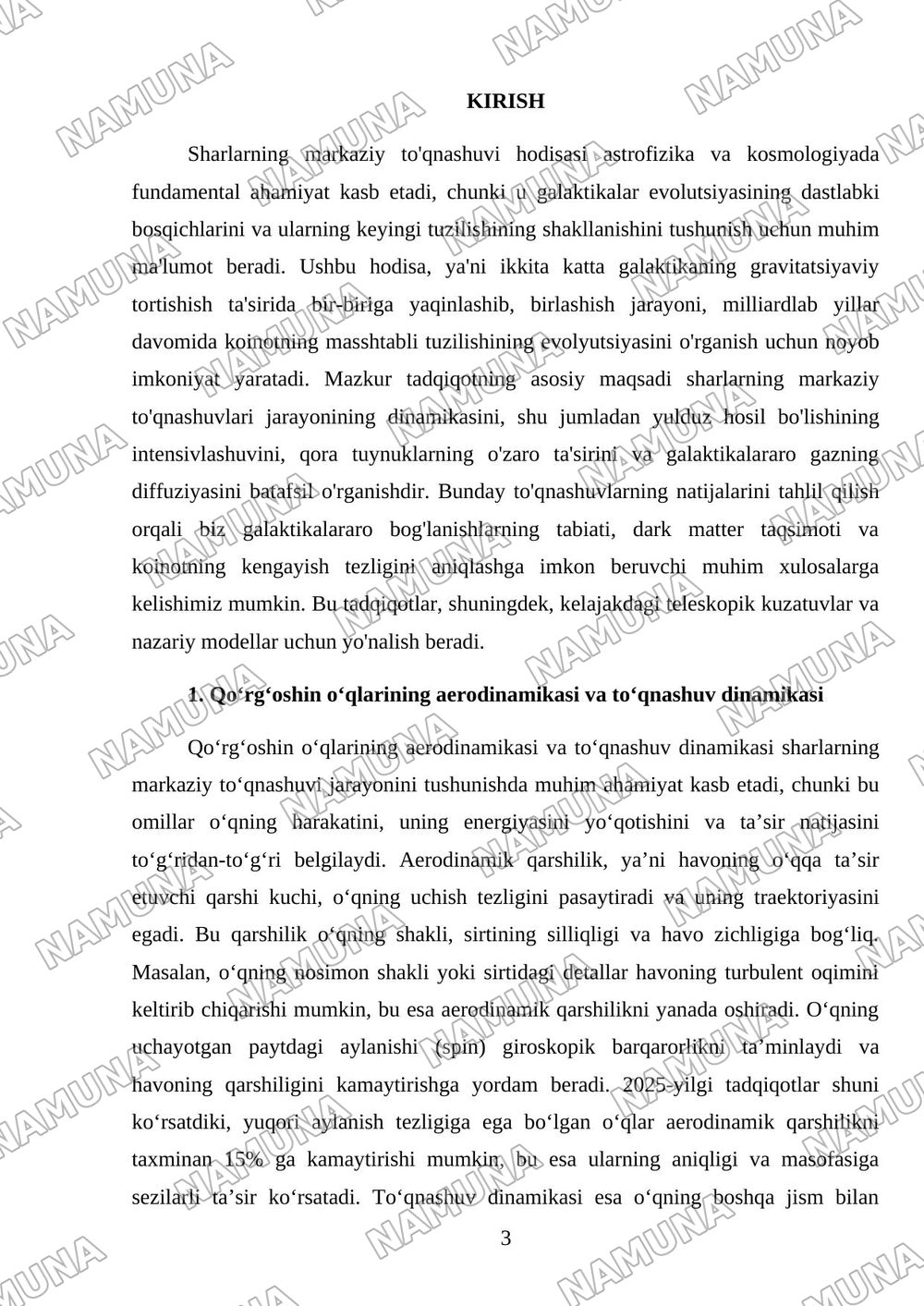 Sharlarning markaziy toʻqnashuvi — mustaqil ish, 3-varaq