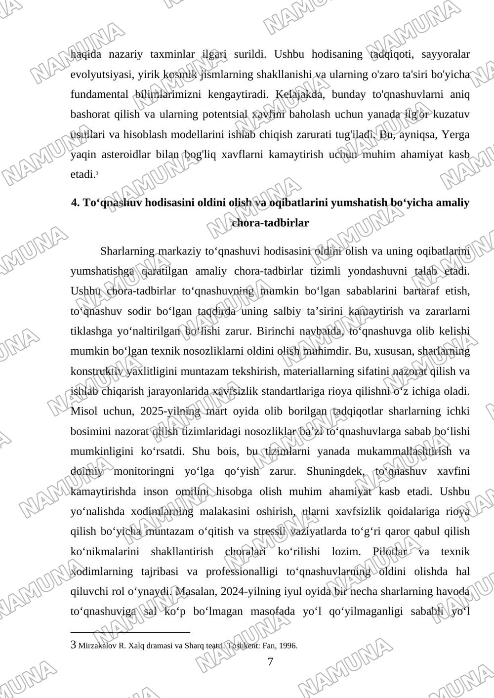 Sharlarning markaziy toʻqnashuvi — mustaqil ish, 7-varaq